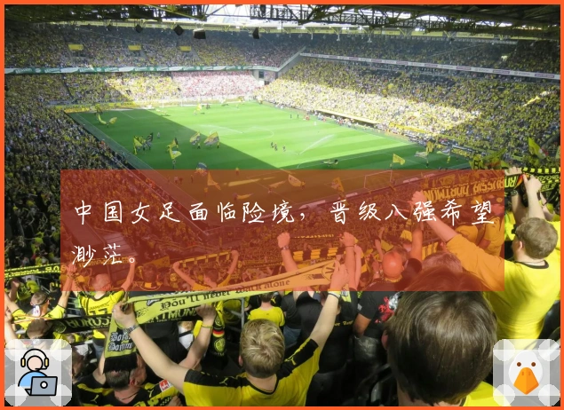 中国女足面临险境，晋级八强希望渺茫。